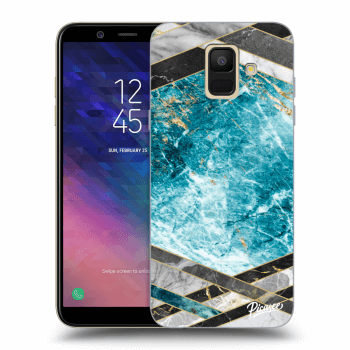 Maskica za Samsung Galaxy A6 A600F - Blue geometry