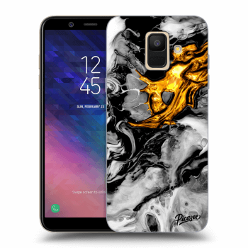 Maskica za Samsung Galaxy A6 A600F - Black Gold 2