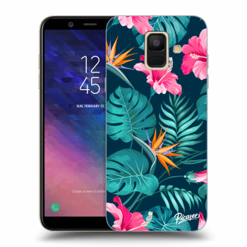 Maskica za Samsung Galaxy A6 A600F - Pink Monstera