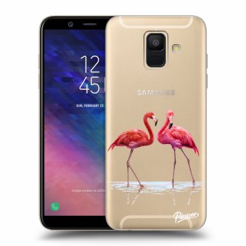Maskica za Samsung Galaxy A6 A600F - Flamingos couple