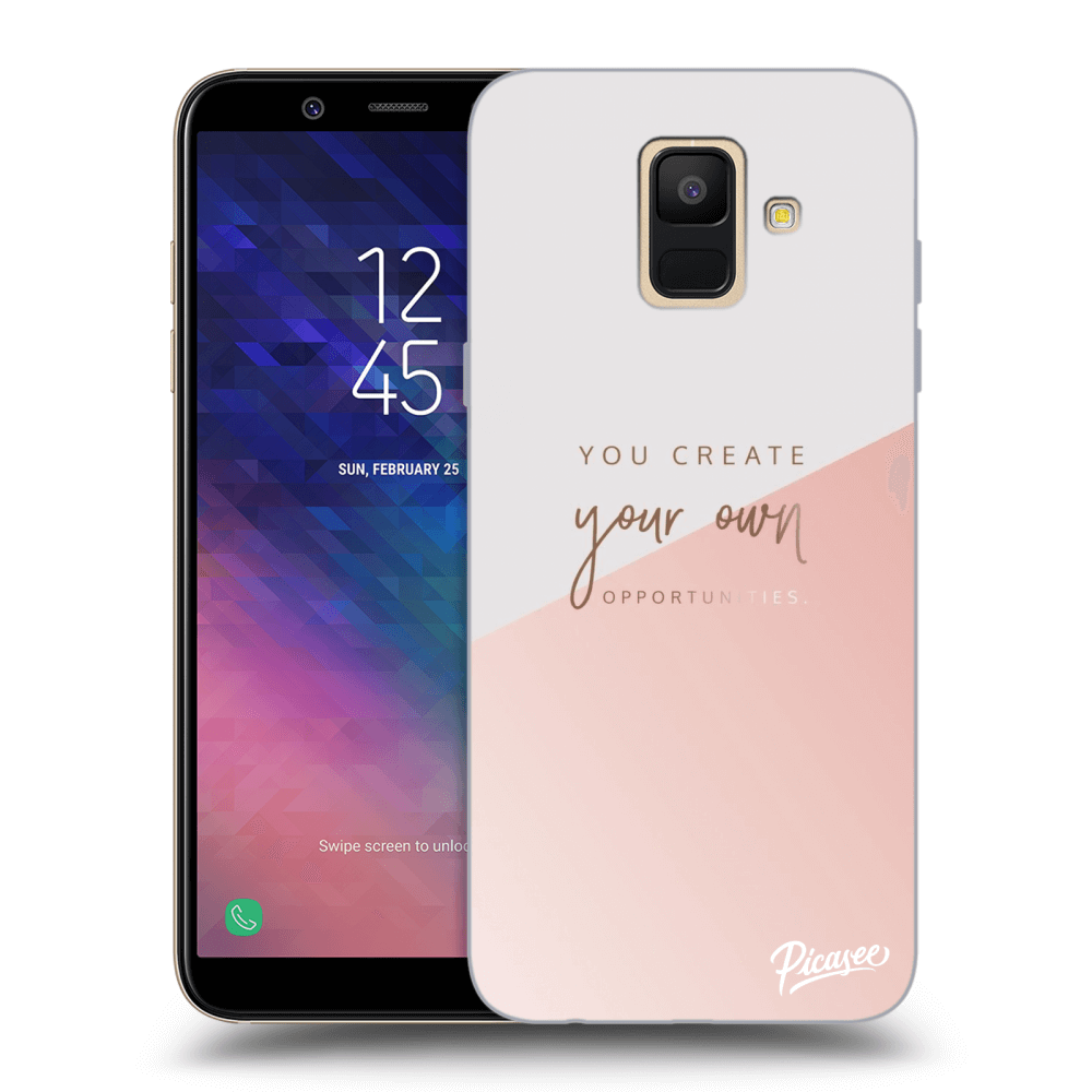 Picasee silikonska prozirna maskica za Samsung Galaxy A6 A600F - You create your own opportunities