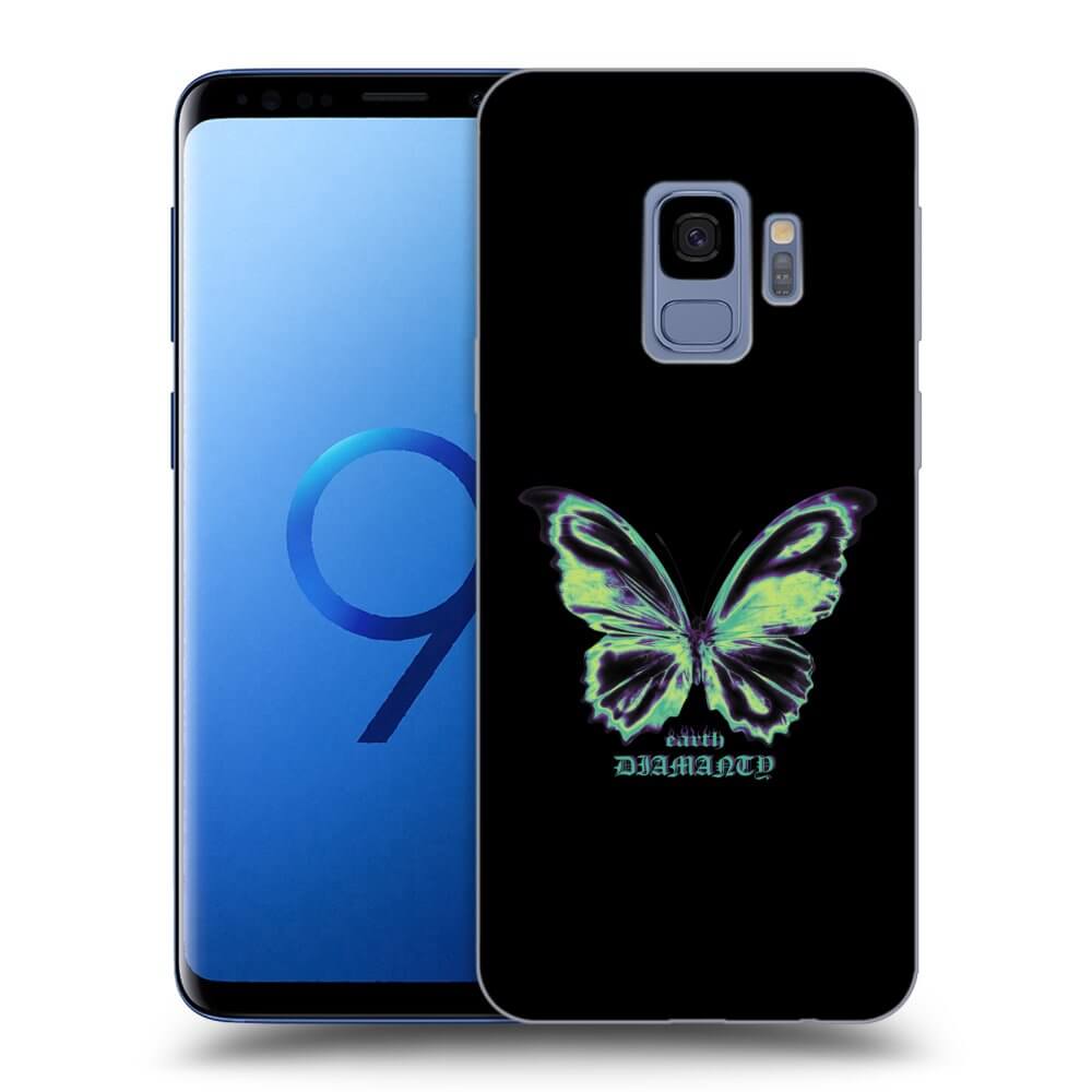 Picasee crna silikonska maskica za Samsung Galaxy S9 G960F - Diamanty Blue