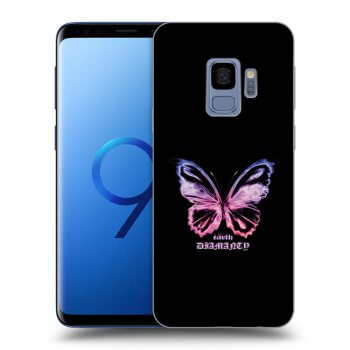 Picasee crna silikonska maskica za Samsung Galaxy S9 G960F - Diamanty Purple