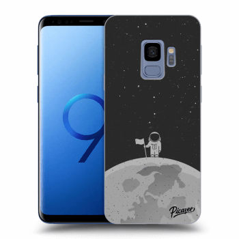 Picasee crna silikonska maskica za Samsung Galaxy S9 G960F - Astronaut