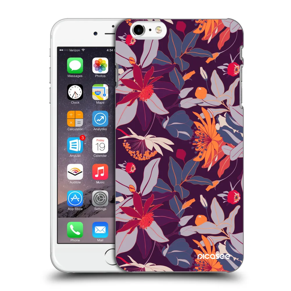 Picasee ULTIMATE CASE za Apple iPhone 6 Plus/6S Plus - Purple Leaf