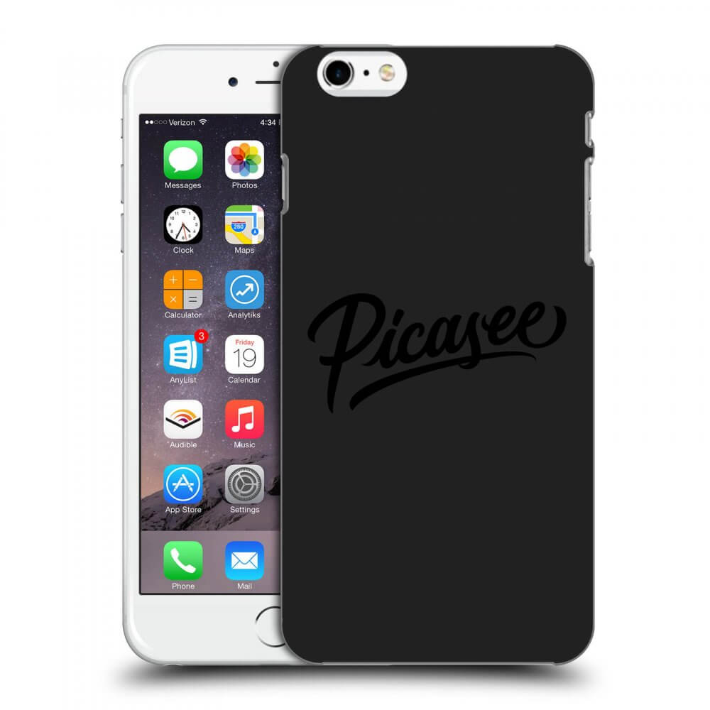 Picasee crna silikonska maskica za Apple iPhone 6 Plus/6S Plus - Picasee - old logo - black