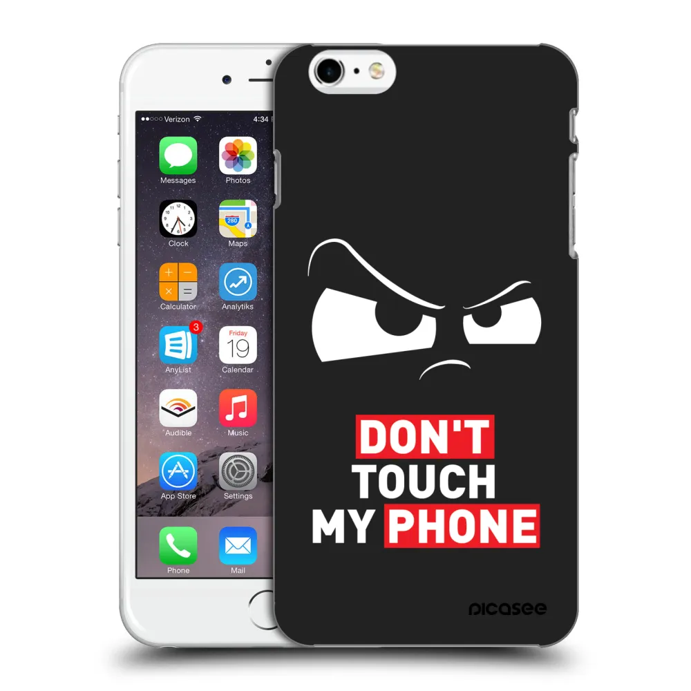 Picasee crna silikonska maskica za Apple iPhone 6 Plus/6S Plus - Cloudy Eye - Transparent