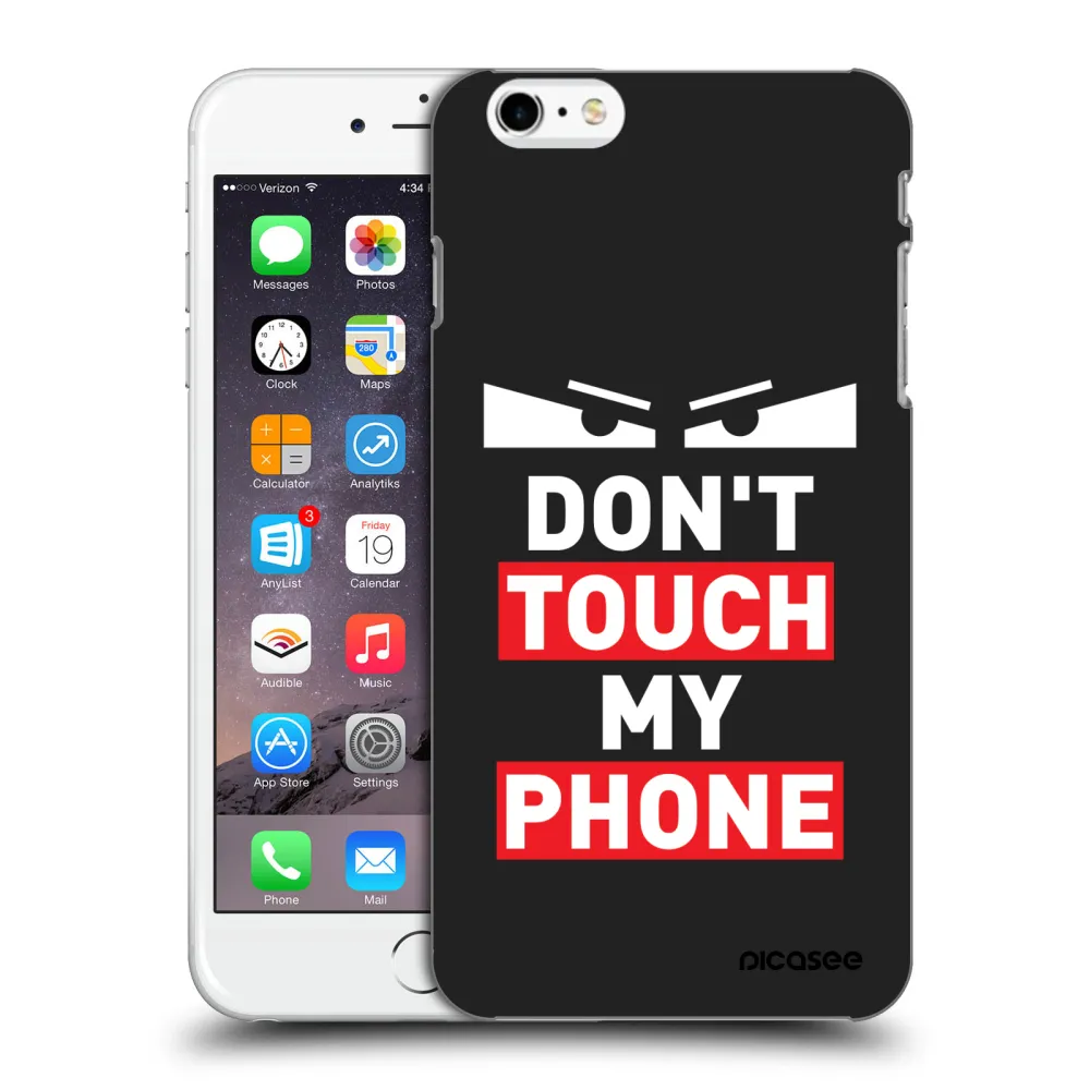 Picasee crna silikonska maskica za Apple iPhone 6 Plus/6S Plus - Shadow Eye - Transparent