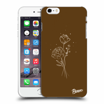 Picasee ULTIMATE CASE za Apple iPhone 6 Plus/6S Plus - Brown flowers