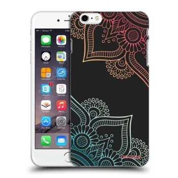 Picasee crna silikonska maskica za Apple iPhone 6 Plus/6S Plus - Flowers pattern