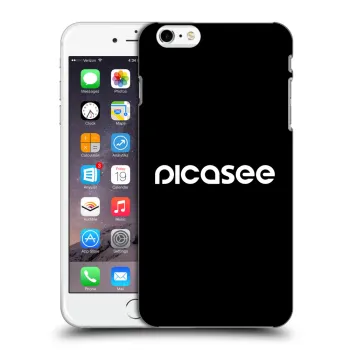 Picasee crna silikonska maskica za Apple iPhone 6 Plus/6S Plus - Picasee - new logo - white