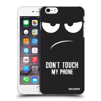 Picasee crna silikonska maskica za Apple iPhone 6 Plus/6S Plus - Don't Touch My Phone