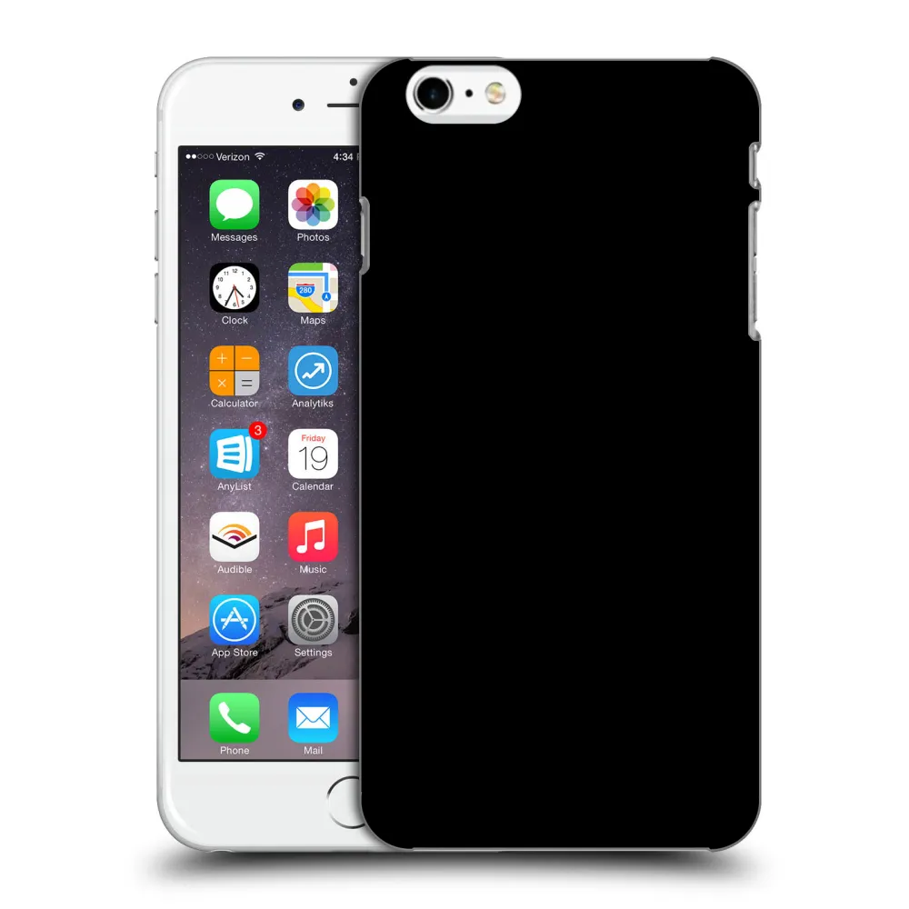 Picasee crna silikonska maskica za Apple iPhone 6 Plus/6S Plus - Picasee - new logo - black