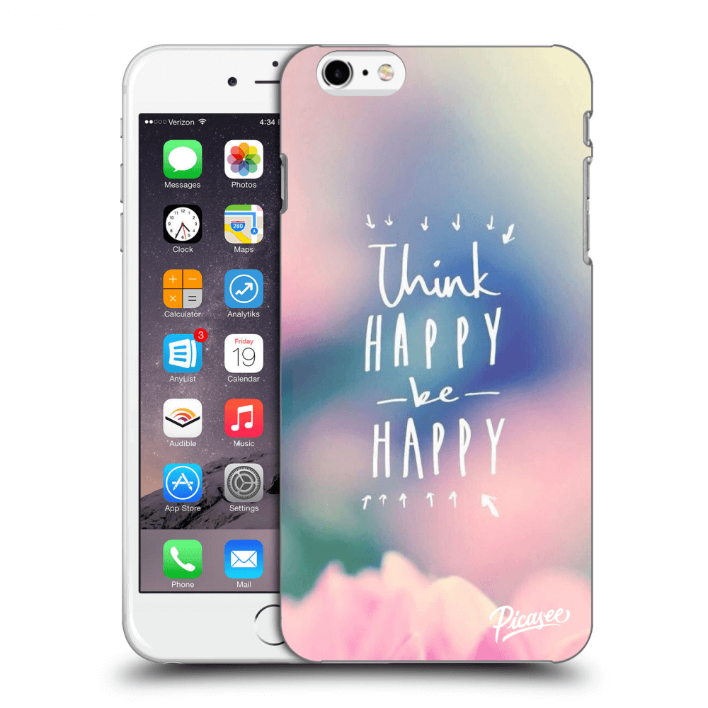 Silikonska Prozirna Maskica Za Apple IPhone 6 Plus/6S Plus - Think Happy Be Happy