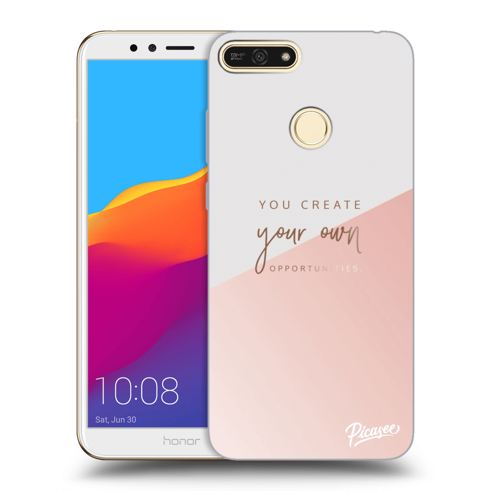Picasee silikonska prozirna maskica za Honor 7A - You create your own opportunities