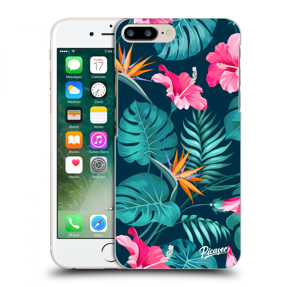 Picasee ULTIMATE CASE za Apple iPhone 7 Plus - Pink Monstera