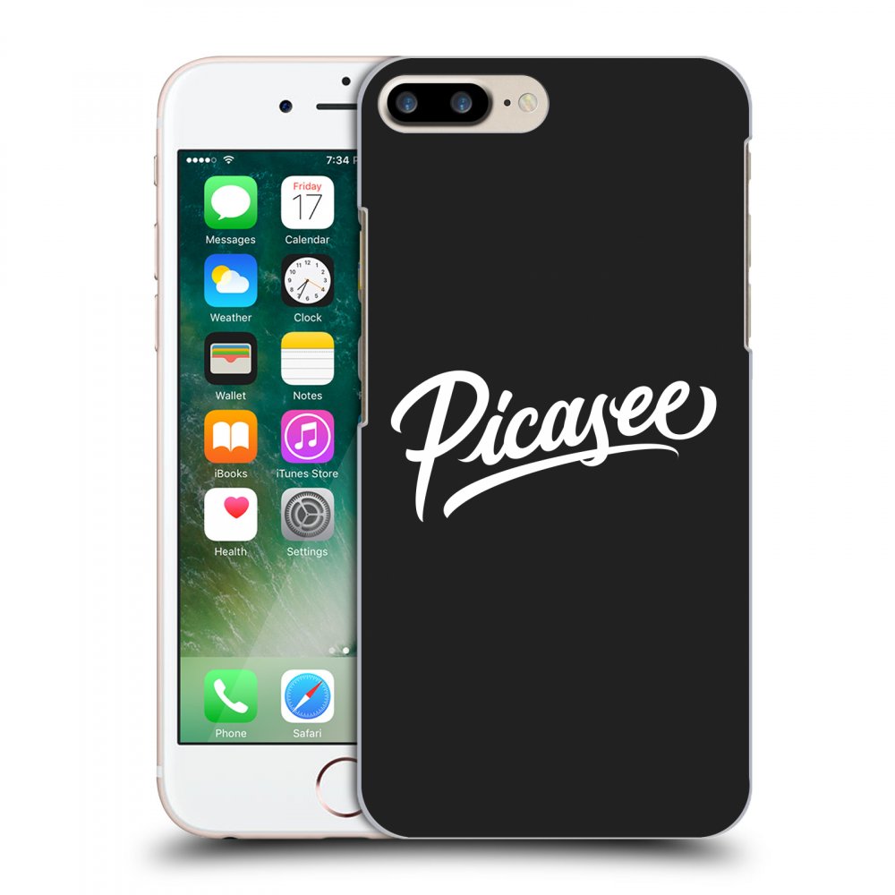 Picasee crna silikonska maskica za Apple iPhone 7 Plus - Picasee - White