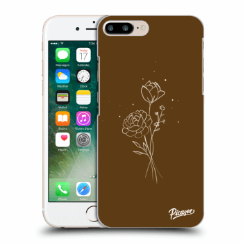 Picasee ULTIMATE CASE za Apple iPhone 7 Plus - Brown flowers