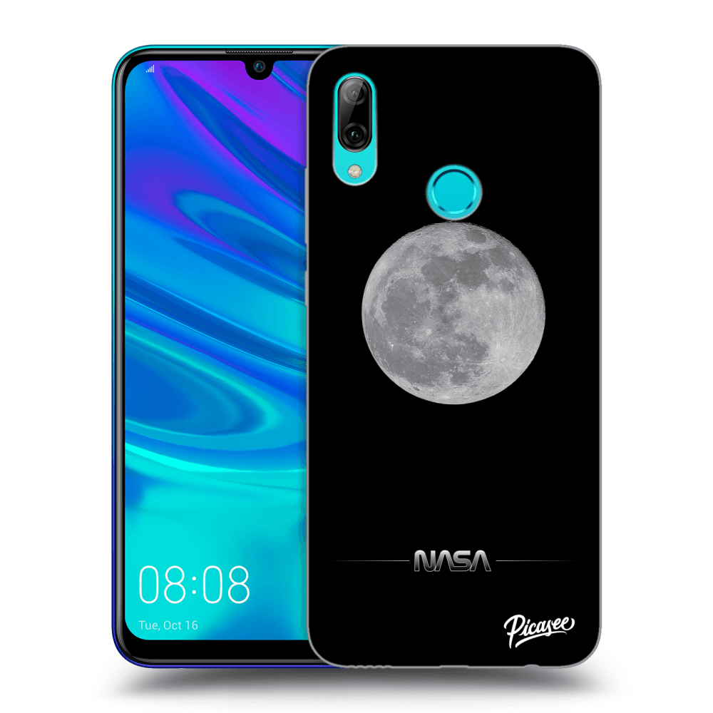 Picasee crna silikonska maskica za Huawei P Smart 2019 - Moon Minimal