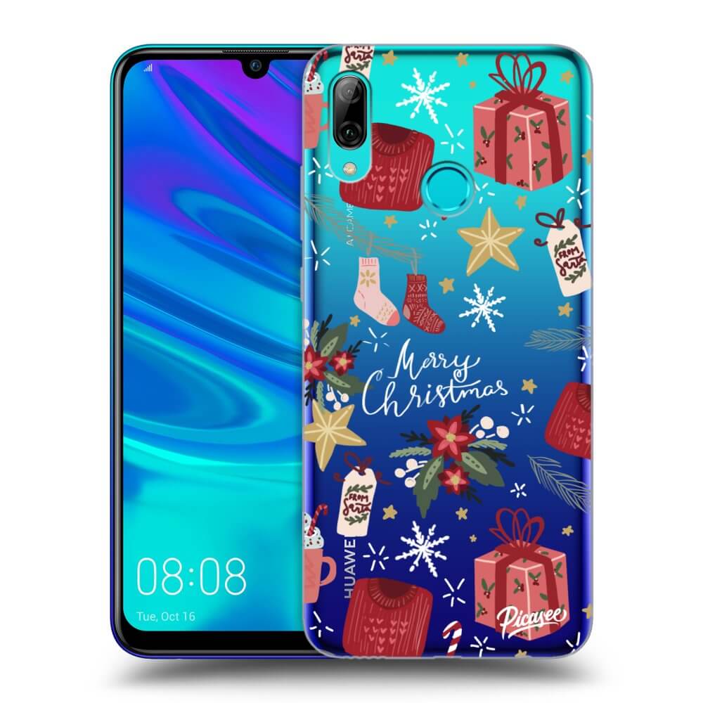 Picasee silikonska prozirna maskica za Huawei P Smart 2019 - Christmas