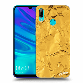 Picasee crna silikonska maskica za Huawei P Smart 2019 - Gold