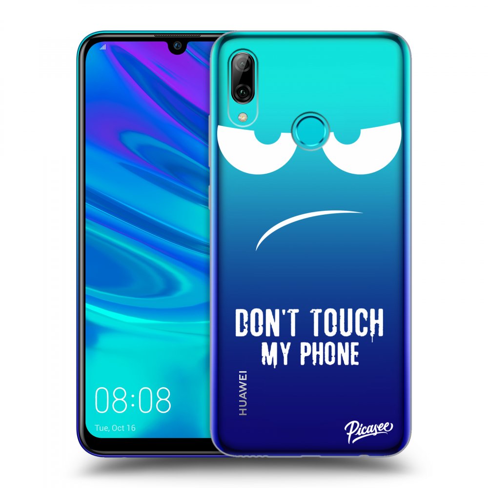Picasee silikonska prozirna maskica za Huawei P Smart 2019 - Don't Touch My Phone