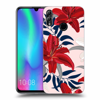 Picasee silikonska prozirna maskica za Honor 10 Lite - Red Lily