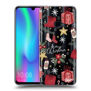 Picasee silikonska prozirna maskica za Honor 10 Lite - Christmas