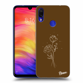 Picasee ULTIMATE CASE za Xiaomi Redmi Note 7 - Brown flowers