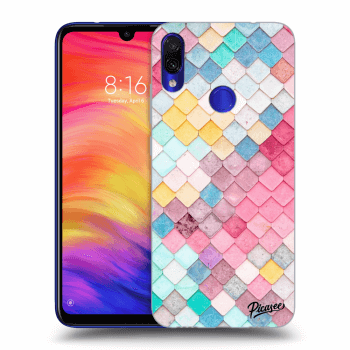 Picasee silikonska prozirna maskica za Xiaomi Redmi Note 7 - Colorful roof