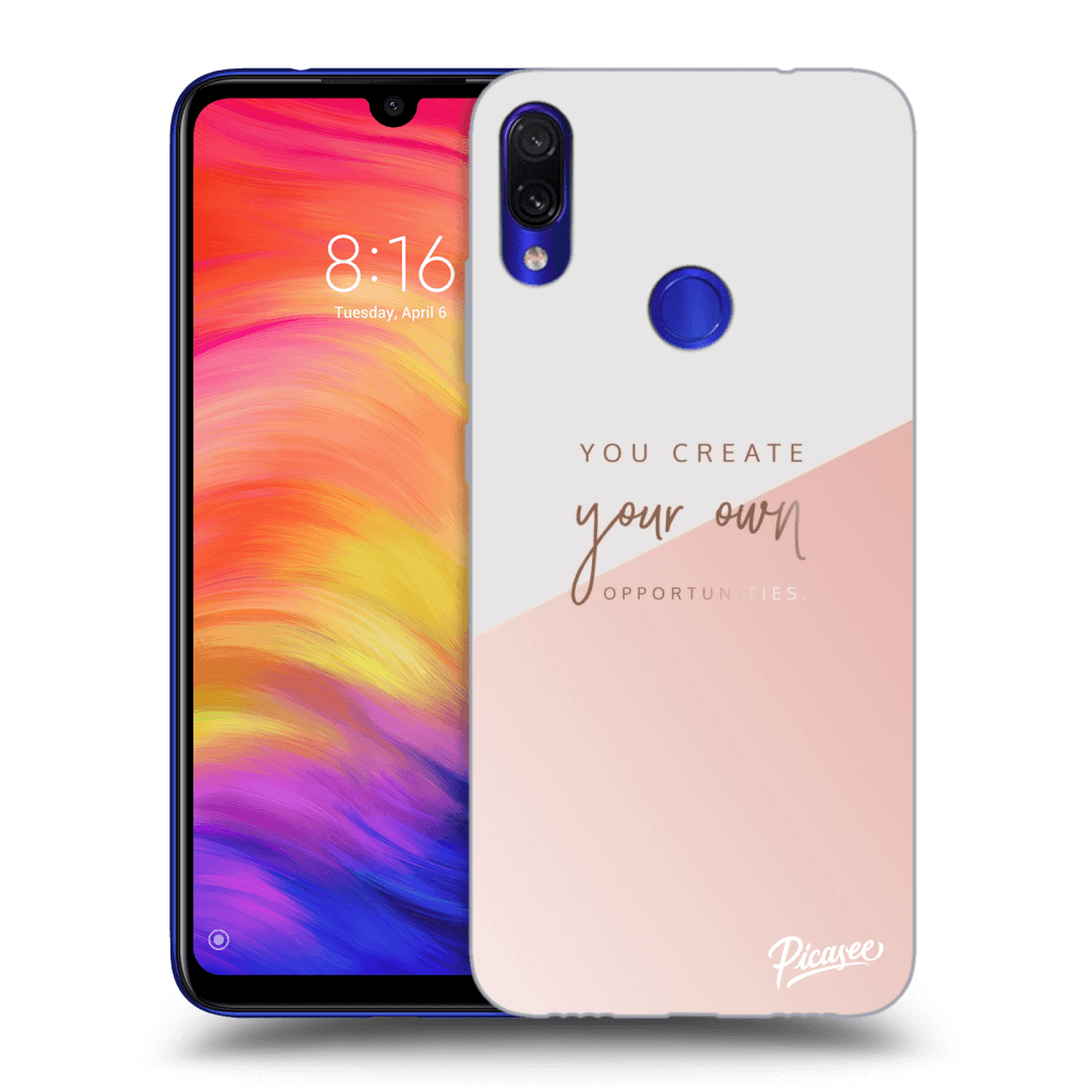 Picasee crna silikonska maskica za Xiaomi Redmi Note 7 - You create your own opportunities