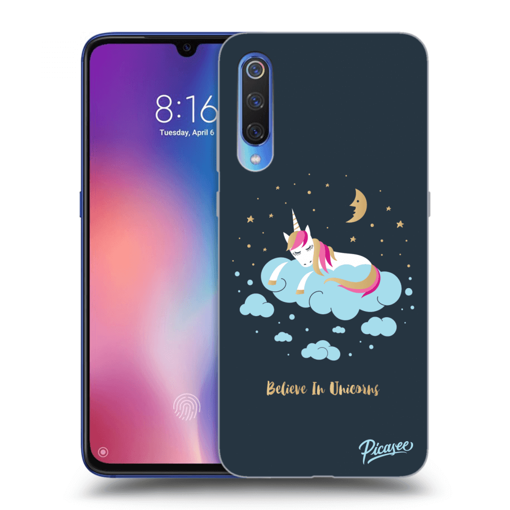 Picasee silikonska prozirna maskica za Xiaomi Mi 9 - Believe In Unicorns