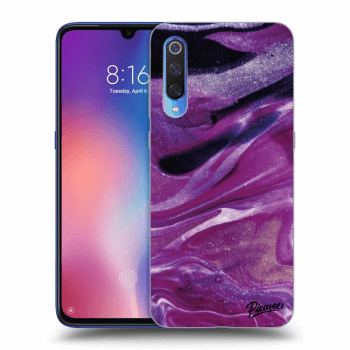 Maskica za Xiaomi Mi 9 - Purple glitter