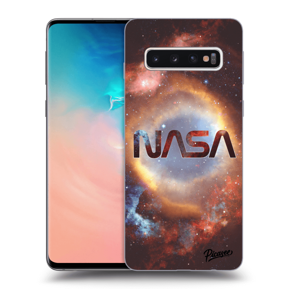Picasee crna silikonska maskica za Samsung Galaxy S10 G973 - Nebula