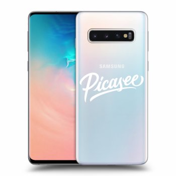 Picasee silikonska prozirna maskica za Samsung Galaxy S10 G973 - Picasee - White