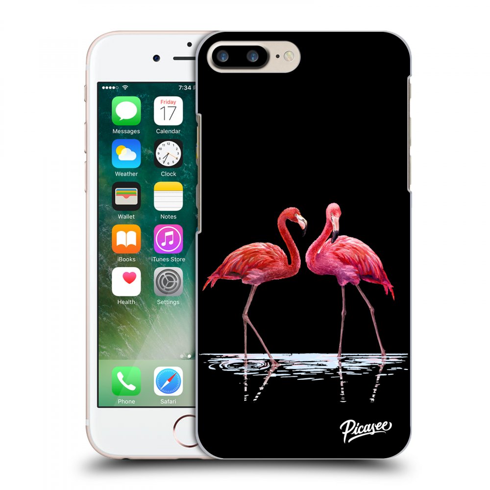 Picasee ULTIMATE CASE za Apple iPhone 8 Plus - Flamingos couple