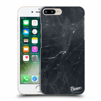 Picasee crna silikonska maskica za Apple iPhone 8 Plus - Black marble