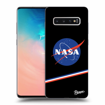 Picasee crna silikonska maskica za Samsung Galaxy S10 Plus G975 - NASA Original