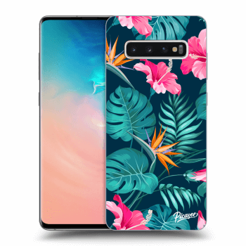 Maskica za Samsung Galaxy S10 Plus G975 - Pink Monstera