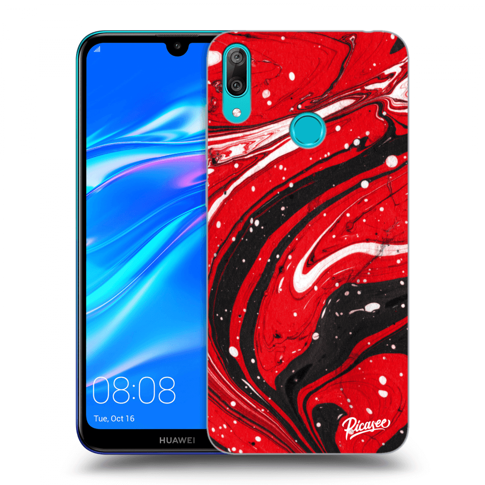 Picasee ULTIMATE CASE za Huawei Y7 2019 - Red black