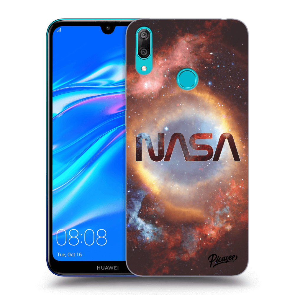 Picasee silikonska prozirna maskica za Huawei Y7 2019 - Nebula