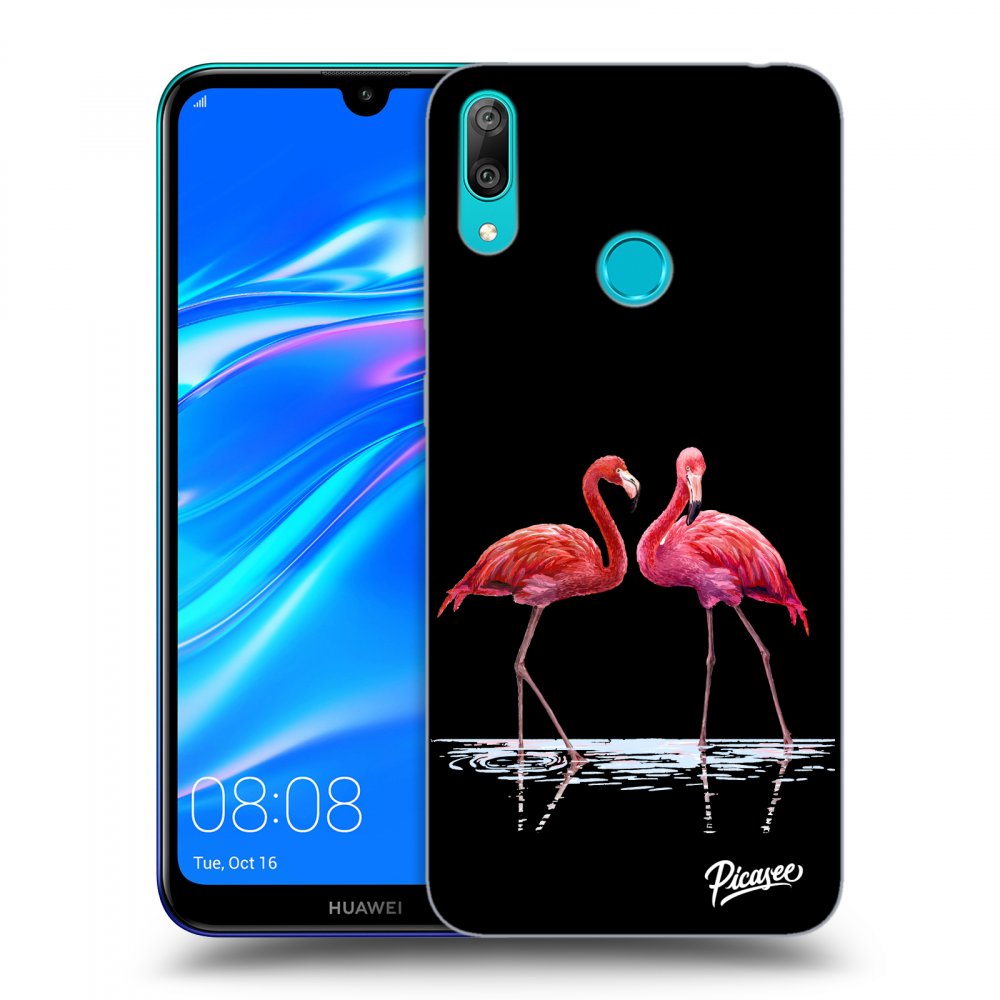 Picasee ULTIMATE CASE za Huawei Y7 2019 - Flamingos couple