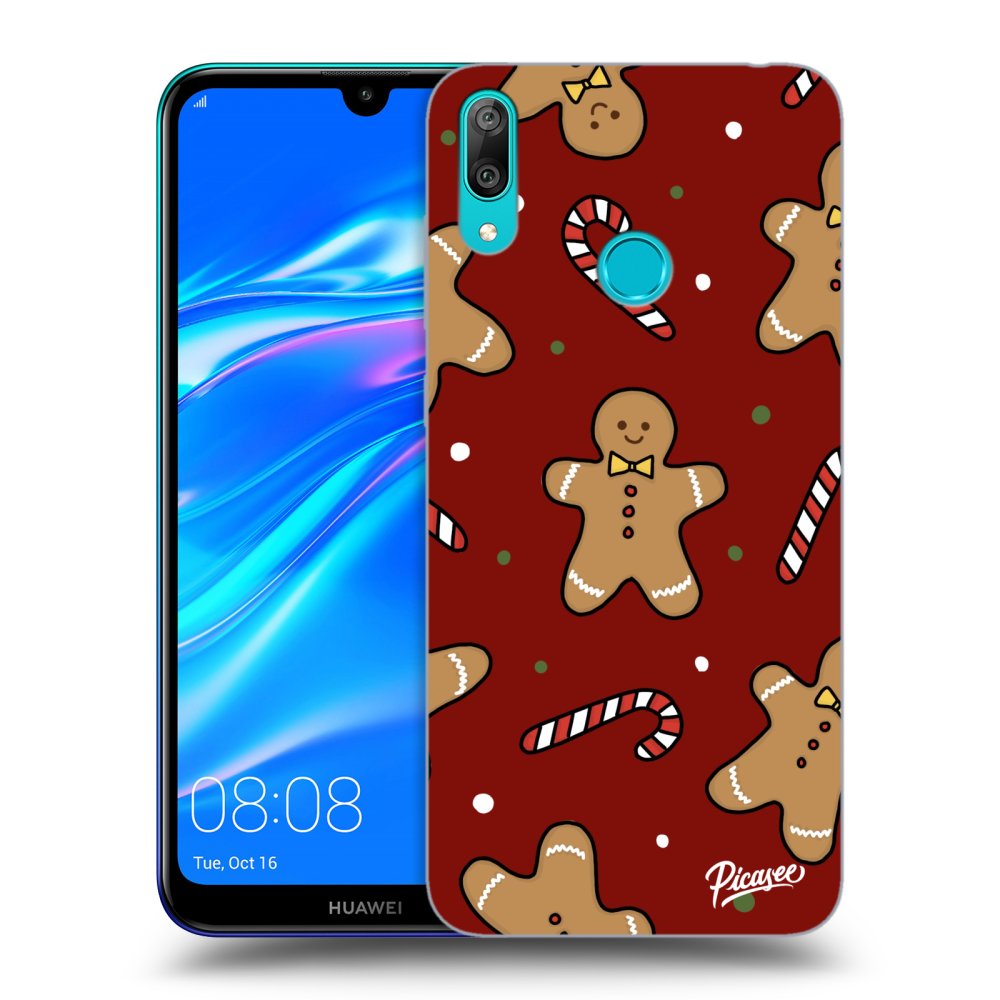 Picasee crna silikonska maskica za Huawei Y7 2019 - Gingerbread 2