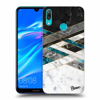 Maskica za Huawei Y7 2019 - Black & White geometry