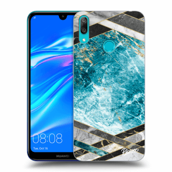 Maskica za Huawei Y7 2019 - Blue geometry