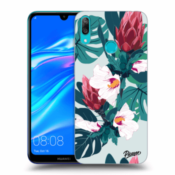 Picasee crna silikonska maskica za Huawei Y7 2019 - Rhododendron