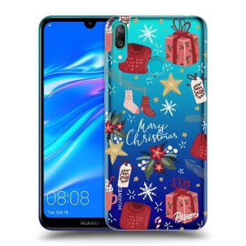 Picasee silikonska prozirna maskica za Huawei Y7 2019 - Christmas