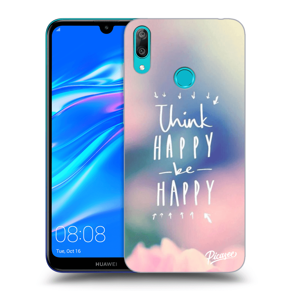 Picasee ULTIMATE CASE za Huawei Y7 2019 - Think happy be happy