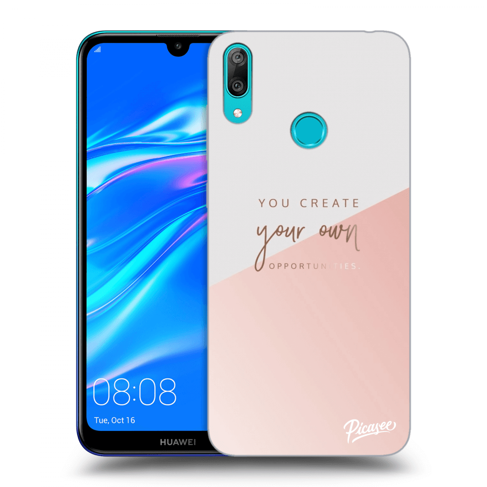 Picasee silikonska prozirna maskica za Huawei Y7 2019 - You create your own opportunities