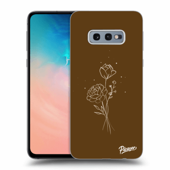 Maskica za Samsung Galaxy S10e G970 - Brown flowers